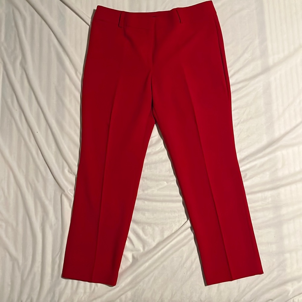 Ann Taylor, Signature, red slacks, size 12.